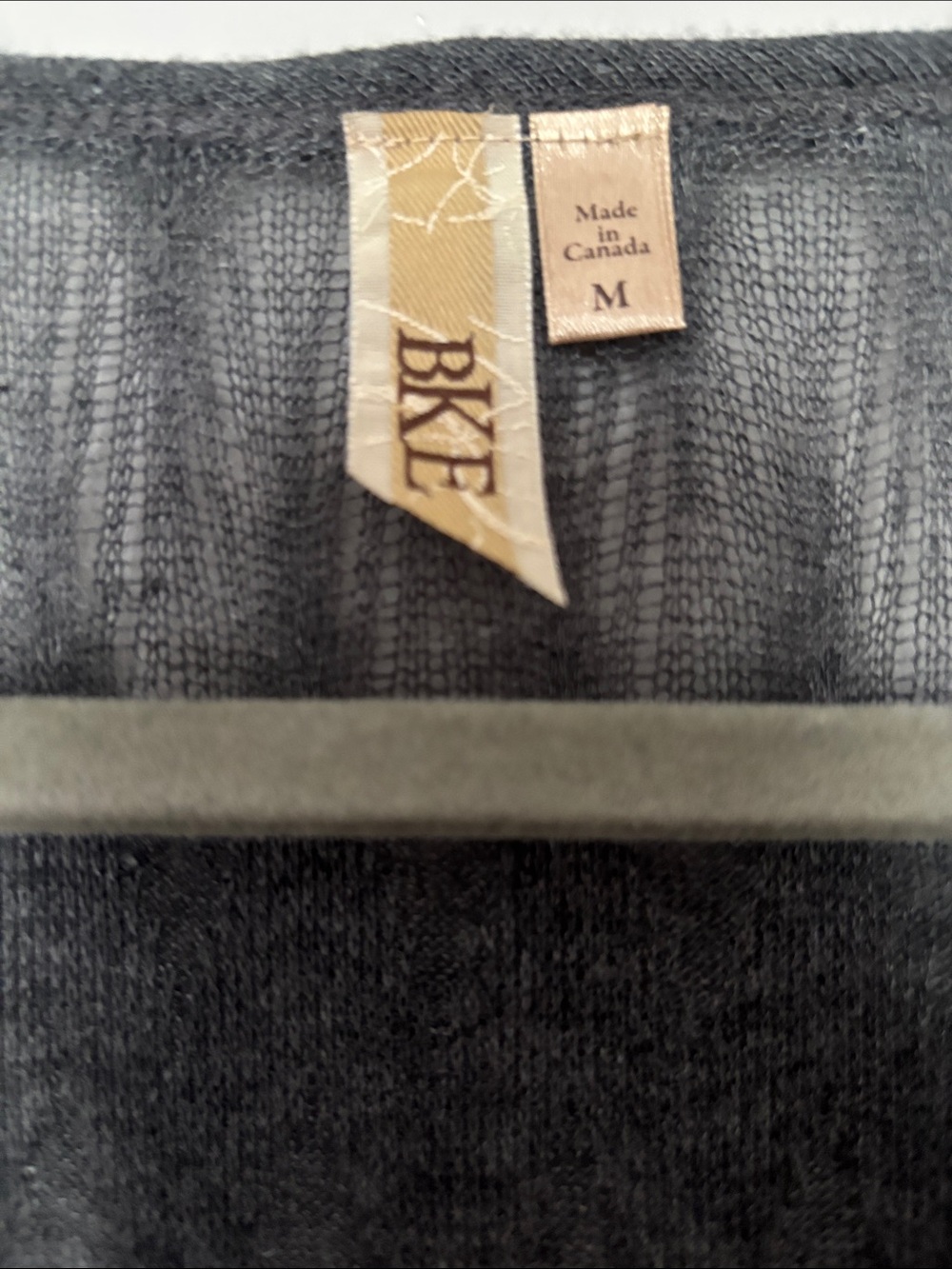 BKE Overlay Top Gray Medium - Picture 2 of 4